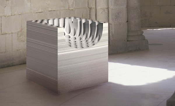 Paper chair, a chair carved from paper